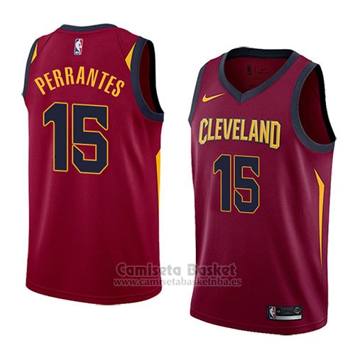 Camiseta Cleveland Cavaliers London Perrantes #15 Icon 2018 Rojo | www ...